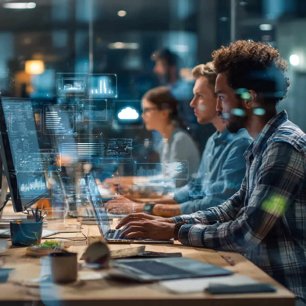 Featured image for Software and SaaS industry page showing technology and development